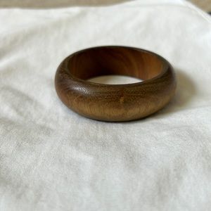 Wooden bangle bracelet
